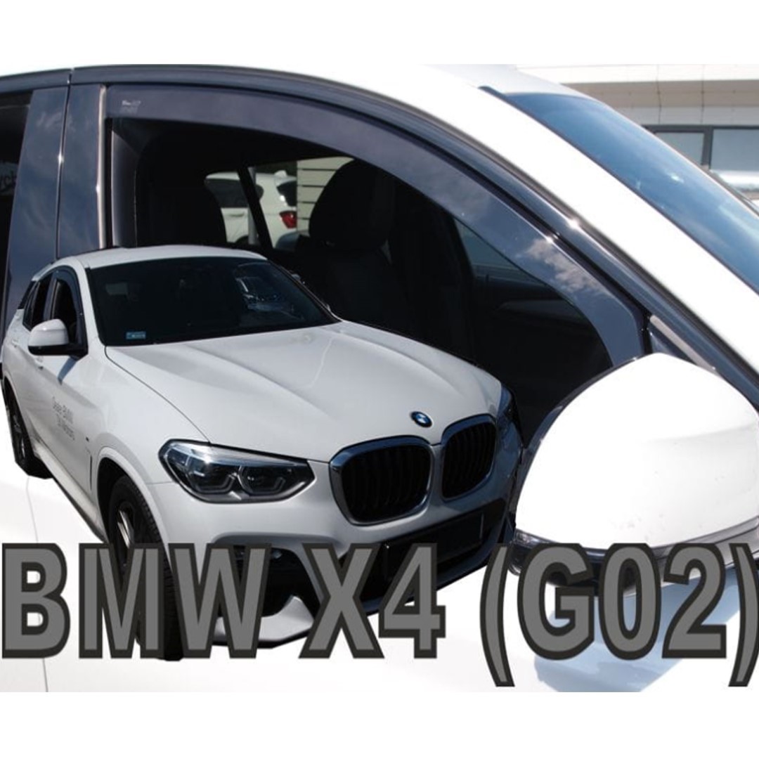 Βλησαρούλης Car Center - ΑΝΕΜΟΘΡΑΥΣΤΕΣ ΓΙΑ BMW X4 G02 5D 2018-2021 ΖΕΥΓΑΡΙ ΑΠΟ ΕΥΚΑΜΠΤΟ ΦΙΜΕ ΠΛΑΣΤΙΚΟ HEKO - 2 ΤΕΜ.