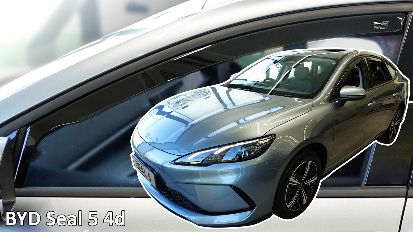 Βλησαρούλης Car Center - Heko - Ανεμοθραύστες για Byd Seal 5 4 Doors 2025+ Ζευγάρι Απο Εύκαμπτο Φιμέ Πλαστικό - 2 τεμ. (ΑΝΕΜ.11314)