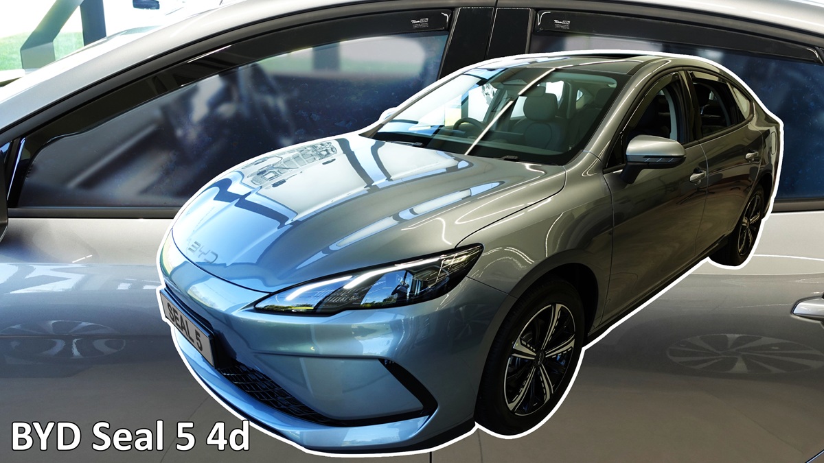 Βλησαρούλης Car Center - Heko - Ανεμοθραύστες για Byd Seal 5 4 Doors 2025+ Σετ Αυτοκινήτου Απο Εύκαμπτο Φιμέ Πλαστικό - 4 τεμ. (ΑΝΕΜ.SET11315)