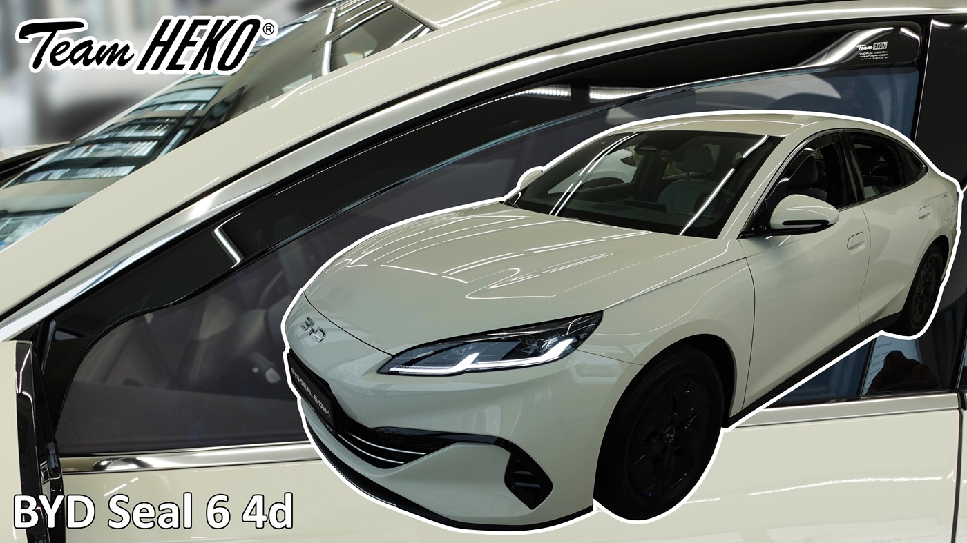 Βλησαρούλης Car Center - Heko - Ανεμοθραύστες για Byd Seal 6 4 Doors 2024+ Ζευγάρι Απο Εύκαμπτο Φιμέ Πλαστικό - 2 τεμ. (ΑΝΕΜ.11316)