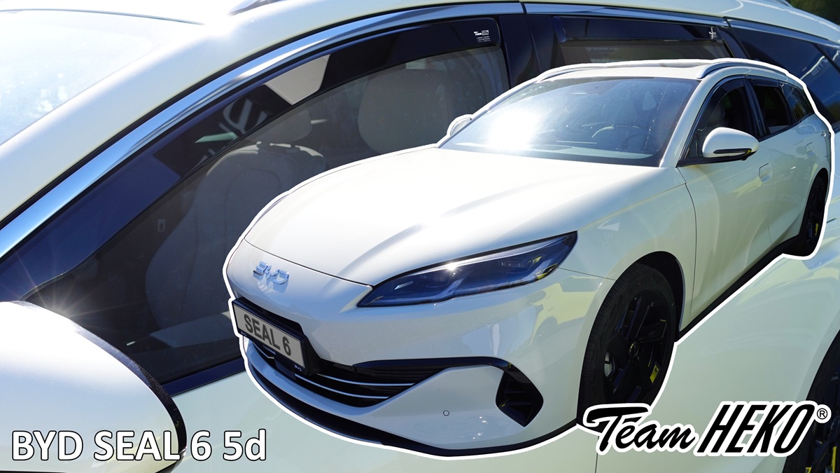 Βλησαρούλης Car Center - Heko - Ανεμοθραύστες για Byd Seal 6 5 Doors 2024+ Σετ Αυτοκινήτου Απο Εύκαμπτο Φιμέ Πλαστικό - 4 τεμ. (ΑΝΕΜ.SET11317)