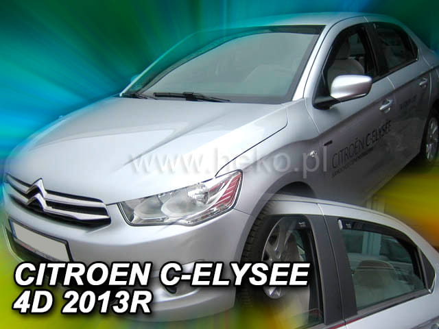 Βλησαρούλης Car Center - ΑΝΕΜΟΘΡΑΥΣΤΕΣ ΓΙΑ CITROEN C-ELYSEE 4D 2013+ ΣΕΤ ΑΥΤΟΚΙΝΗΤΟΥ ΑΠΟ ΕΥΚΑΜΠΤΟ ΦΙΜΕ ΠΛΑΣΤΙΚΟ HEKO - 4 ΤΕΜ.