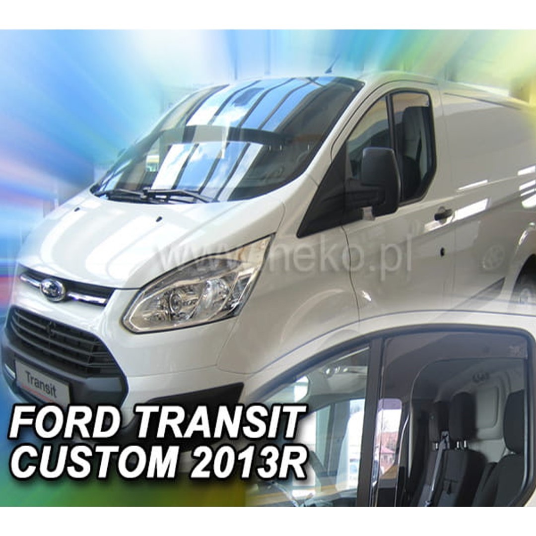 Βλησαρούλης Car Center - ΑΝΕΜΟΘΡΑΥΣΤΕΣ ΓΙΑ FORD TRANSIT CUSTOM 2D/4D 2012+ ΖΕΥΓΑΡΙ  VAN ΑΠΟ ΕΥΚΑΜΠΤΟ ΦΙΜΕ ΠΛΑΣΤΙΚΟ HEKO - 2 ΤΕΜ.