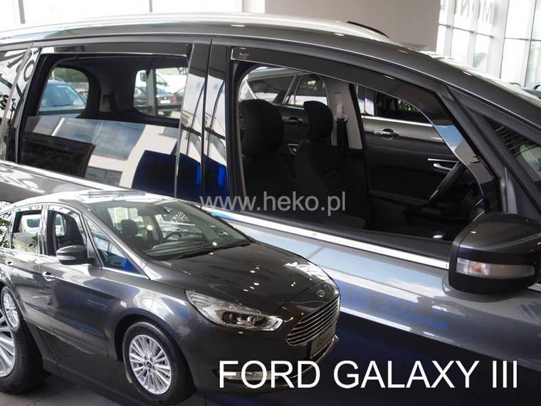 Βλησαρούλης Car Center - ΑΝΕΜΟΘΡΑΥΣΤΕΣ ΓΙΑ FORD GALAXY 5D 2015+ ΣΕΤ ΑΥΤΟΚΙΝΗΤΟΥ ΑΠΟ ΕΥΚΑΜΠΤΟ ΦΙΜΕ ΠΛΑΣΤΙΚΟ HEKO - 4 ΤΕΜ.