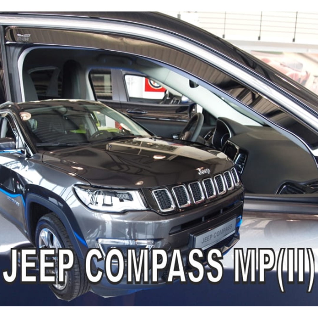 Βλησαρούλης Car Center - ΑΝΕΜΟΘΡΑΥΣΤΕΣ ΓΙΑ JEEP COMPASS MP II 5D 2017+ ΖΕΥΓΑΡΙ ΑΠΟ ΕΥΚΑΜΠΤΟ ΦΙΜΕ ΠΛΑΣΤΙΚΟ HEKO - 2 ΤΕΜ.