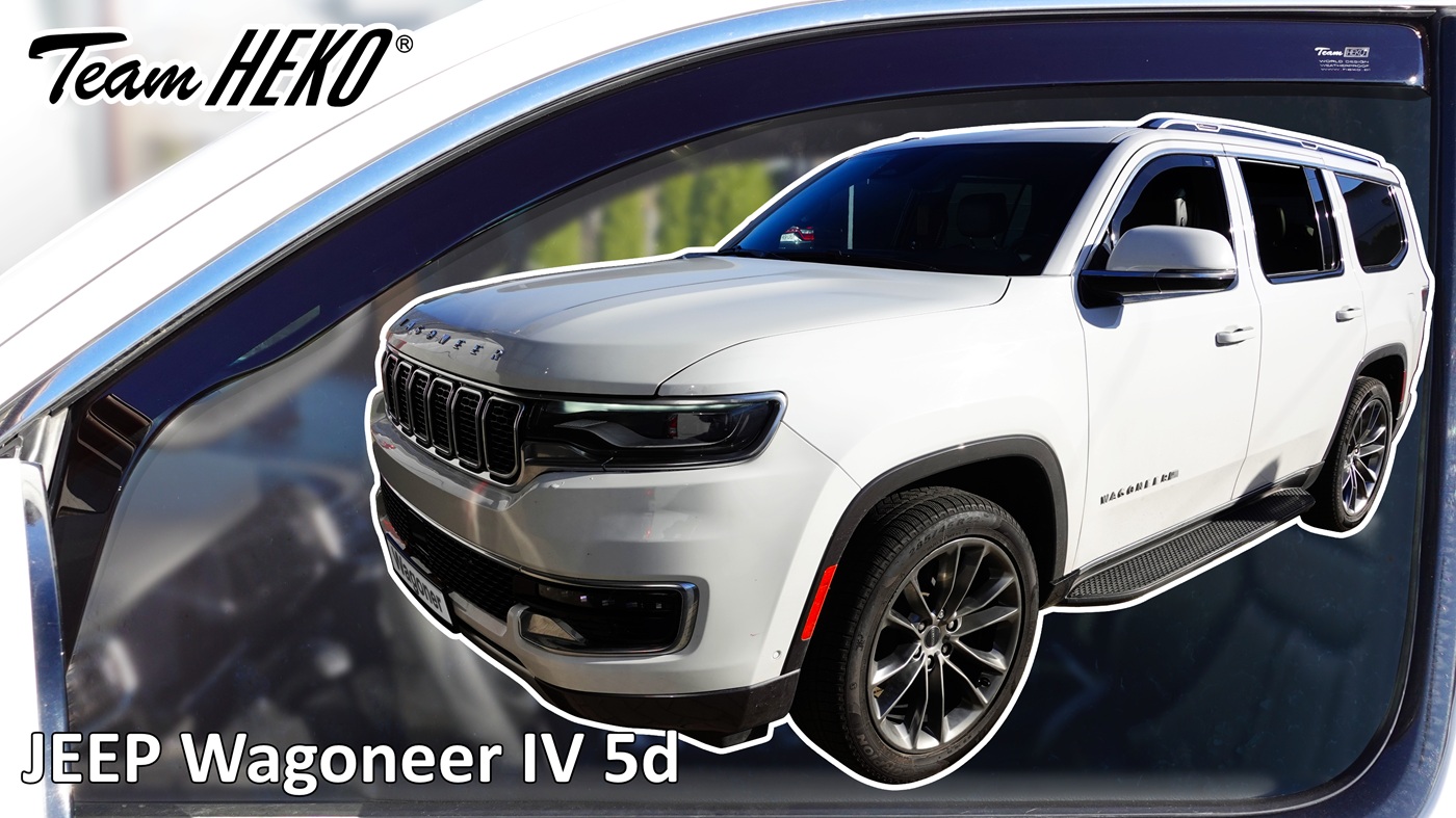 Βλησαρούλης Car Center - Heko - Ανεμοθραύστες για Jeep Wagoneer IV 5 Doors 2021-2025 Ζευγάρι Απο Εύκαμπτο Φιμέ Πλαστικό - 2 τεμ. (ΑΝΕΜ.19139)