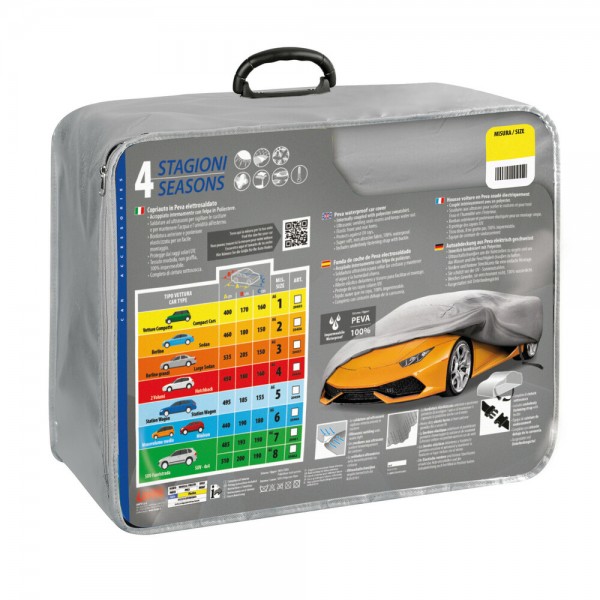 Βλησαρούλης Car Center - Lampa - 4 Seasons AG-2 Κουκούλα Αυτοκινήτου Aδιάβροχη με Aπαλή Eσωτερική Eπένδυση από 100% PEVA Μη Τοξικό Βινύλιο με Διαστάσεις: 460x180x150 mm - 1 τεμ. (L2045.6)