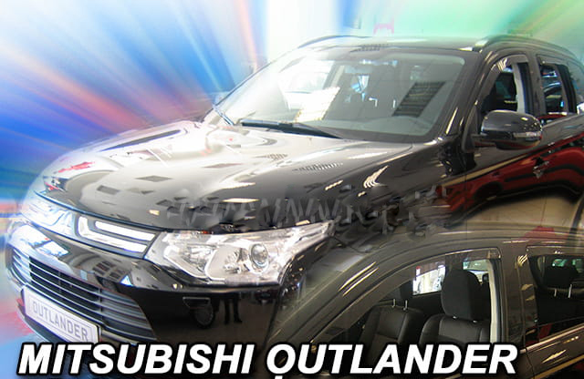 Βλησαρούλης Car Center - ΑΝΕΜΟΘΡΑΥΣΤΕΣ ΓΙΑ MITSUBISHI OUTLANDER 5D 2012+  ΣΕΤ ΑΥΤΟΚΙΝΗΤΟΥ ΑΠΟ ΕΥΚΑΜΠΤΟ ΦΙΜΕ ΠΛΑΣΤΙΚΟ HEKO - 4 ΤΕΜ.