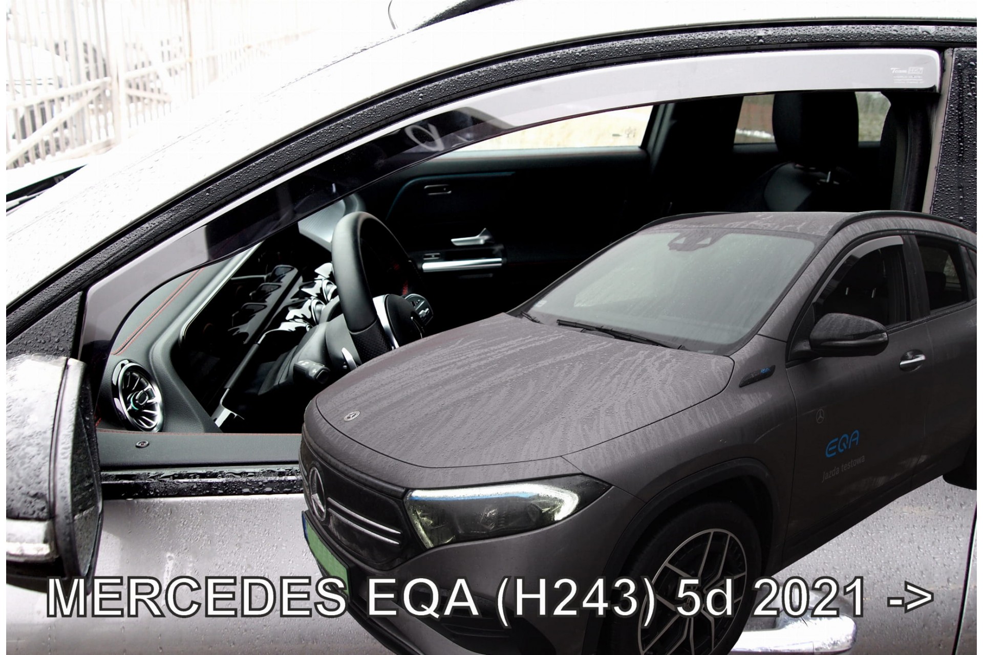 Βλησαρούλης Car Center - ΑΝΕΜΟΘΡΑΥΣΤΕΣ ΓΙΑ MERCEDES EQA H243 5D 2021+  ΖΕΥΓΑΡΙ ΑΠΟ ΕΥΚΑΜΠΤΟ ΦΙΜΕ ΠΛΑΣΤΙΚΟ HEKO - 2 ΤΕΜ.