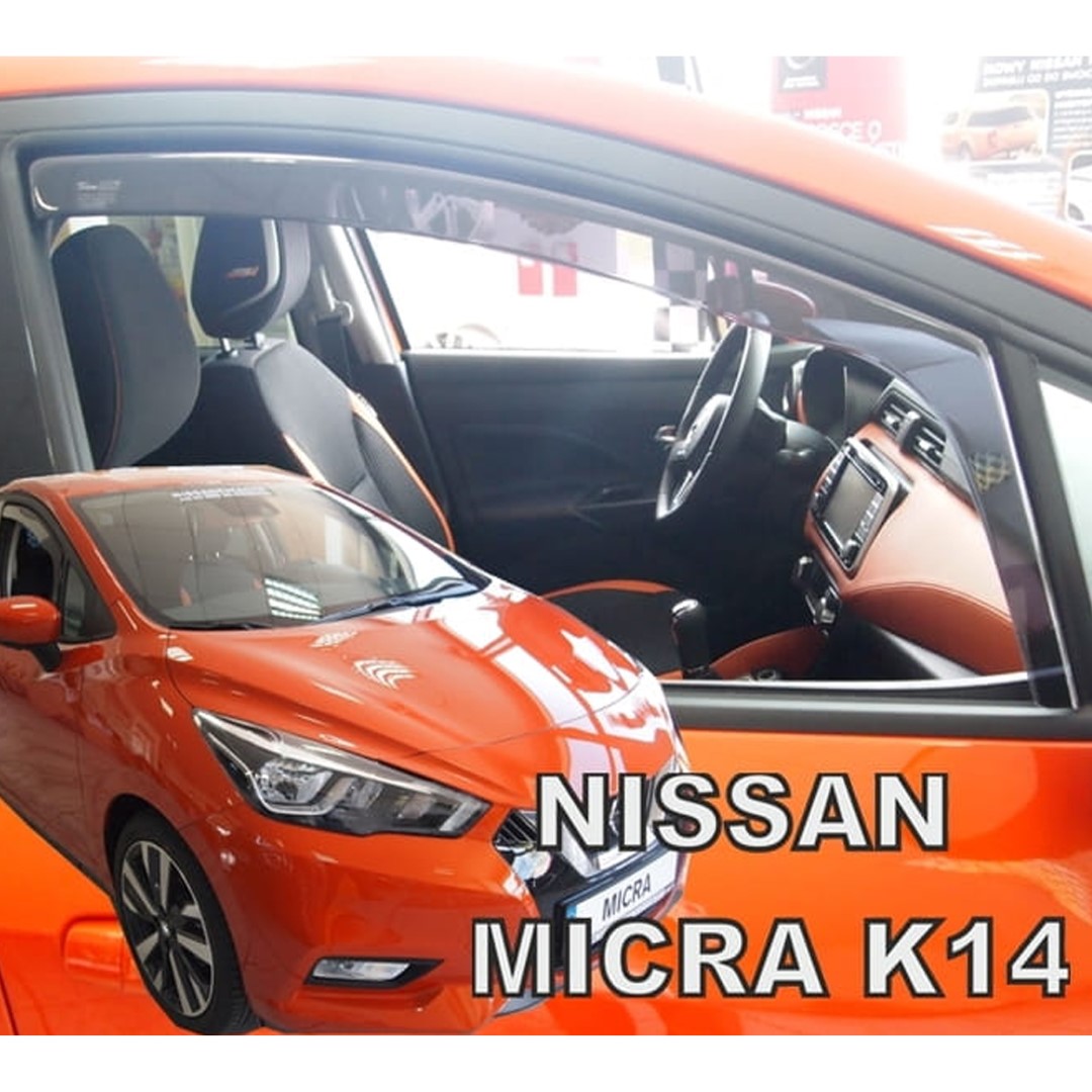 Βλησαρούλης Car Center - ΑΝΕΜΟΘΡΑΥΣΤΕΣ ΓΙΑ NISSAN MICRA K14 5D 2017+ ΖΕΥΓΑΡΙ ΑΠΟ ΕΥΚΑΜΠΤΟ ΦΙΜΕ ΠΛΑΣΤΙΚΟ HEKO - 2 ΤΕΜ.