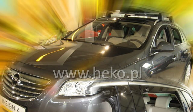 Βλησαρούλης Car Center - ΑΝΕΜΟΘΡΑΥΣΤΕΣ ΓΙΑ OPEL INSIGNIA 5D COMBI 2009-2017 ΣΕΤ ΑΥΤΟΚΙΝΗΤΟΥ ΑΠΟ ΕΥΚΑΜΠΤΟ ΦΙΜΕ ΠΛΑΣΤΙΚΟ HEKO - 4 ΤΕΜ.