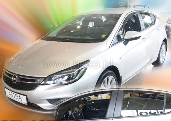 Βλησαρούλης Car Center - ΑΝΕΜΟΘΡΑΥΣΤΕΣ ΓΙΑ OPEL ASTRA K 5D HTB 2015+ ΣΕΤ ΑΥΤΟΚΙΝΗΤΟΥ ΑΠΟ ΕΥΚΑΜΠΤΟ ΦΙΜΕ ΠΛΑΣΤΙΚΟ HEKO - 4 ΤΕΜ.