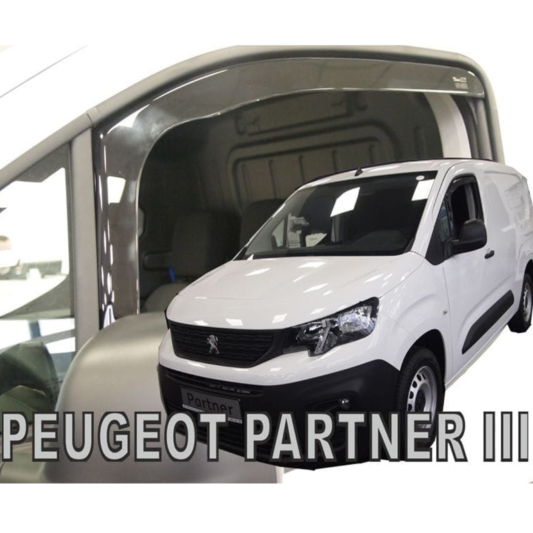 Βλησαρούλης Car Center - ΑΝΕΜΟΘΡΑΥΣΤΕΣ ΓΙΑ PEUGEOT PARTNER III 2D / PEUGEOT RIFTER 4D/5D / CITROEN BERLINGO III 4D/5D / OPEL COMBO E 4D/5D LOV 2018+/TOYOTA PROACE CITY 2018+ ΖΕΥΓΑΡΙ ΑΠΟ ΕΥΚΑΜΠΤΟ ΦΙΜΕ ΠΛΑΣΤΙΚΟ HEKO - 2 ΤΕΜ.