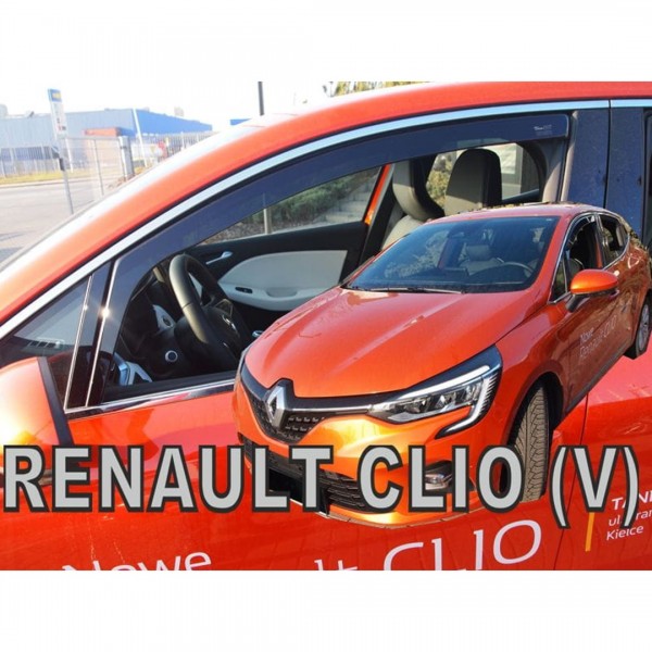 Βλησαρούλης Car Center - ΑΝΕΜΟΘΡΑΥΣΤΕΣ ΓΙΑ RENAULT CLIO 5D 2019+ ΖΕΥΓΑΡΙ ΑΠΟ ΕΥΚΑΜΠΤΟ ΦΙΜΕ ΠΛΑΣΤΙΚΟ HEKO - 2 ΤΕΜ.