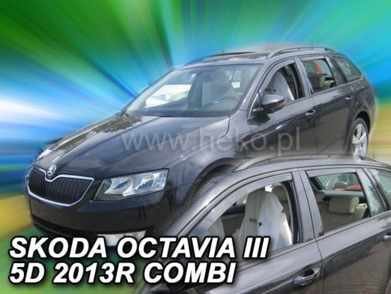 Βλησαρούλης Car Center - ΑΝΕΜΟΘΡΑΥΣΤΕΣ ΓΙΑ SKODA OCTAVIA 3 A7 2013+ SW / COMBI 5D ΣΕΤ ΑΥΤΟΚΙΝΗΤΟΥ ΑΠΟ ΕΥΚΑΜΠΤΟ ΦΙΜΕ ΠΛΑΣΤΙΚΟ HEKO - 4 ΤΕΜ.