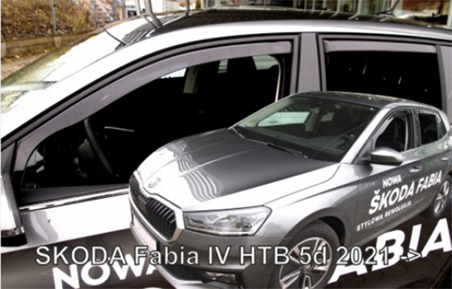 Βλησαρούλης Car Center - ΑΝΕΜΟΘΡΑΥΣΤΕΣ ΓΙΑ SKODA FABIA HTB 5D 2021+ ΣΕΤ ΑΥΤΟΚΙΝΗΤΟΥ ΑΠΟ ΕΥΚΑΜΠΤΟ ΦΙΜΕ ΠΛΑΣΤΙΚΟ HEKO - 4 ΤΕΜ.