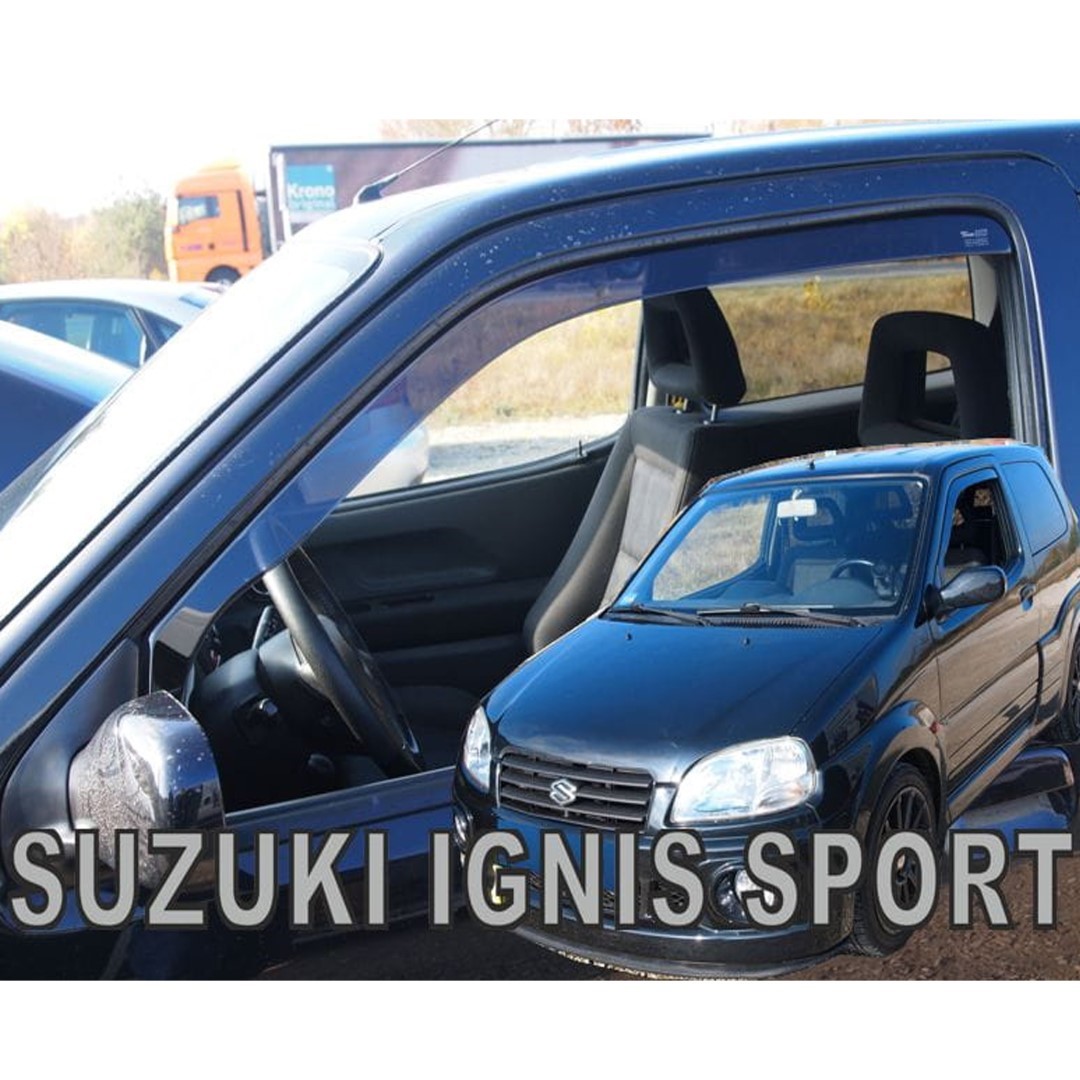 Βλησαρούλης Car Center - ΑΝΕΜΟΘΡΑΥΣΤΕΣ ΓΙΑ SUZUKI IGNIS SPORT 3D 2000-2006 ΖΕΥΓΑΡΙ ΑΠΟ ΕΥΚΑΜΠΤΟ ΦΙΜΕ ΠΛΑΣΤΙΚΟ HEKO - 2 ΤΕΜ.