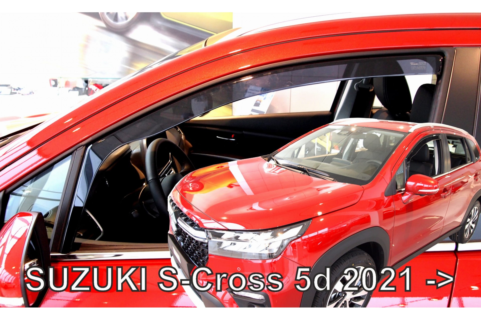 Βλησαρούλης Car Center - ΑΝΕΜΟΘΡΑΥΣΤΕΣ ΓΙΑ SUZUKI S-CROSS 5D 2021+ ΖΕΥΓΑΡΙ ΑΠΟ ΕΥΚΑΜΠΤΟ ΦΙΜΕ ΠΛΑΣΤΙΚΟ HEKO - 2 ΤΕΜ.