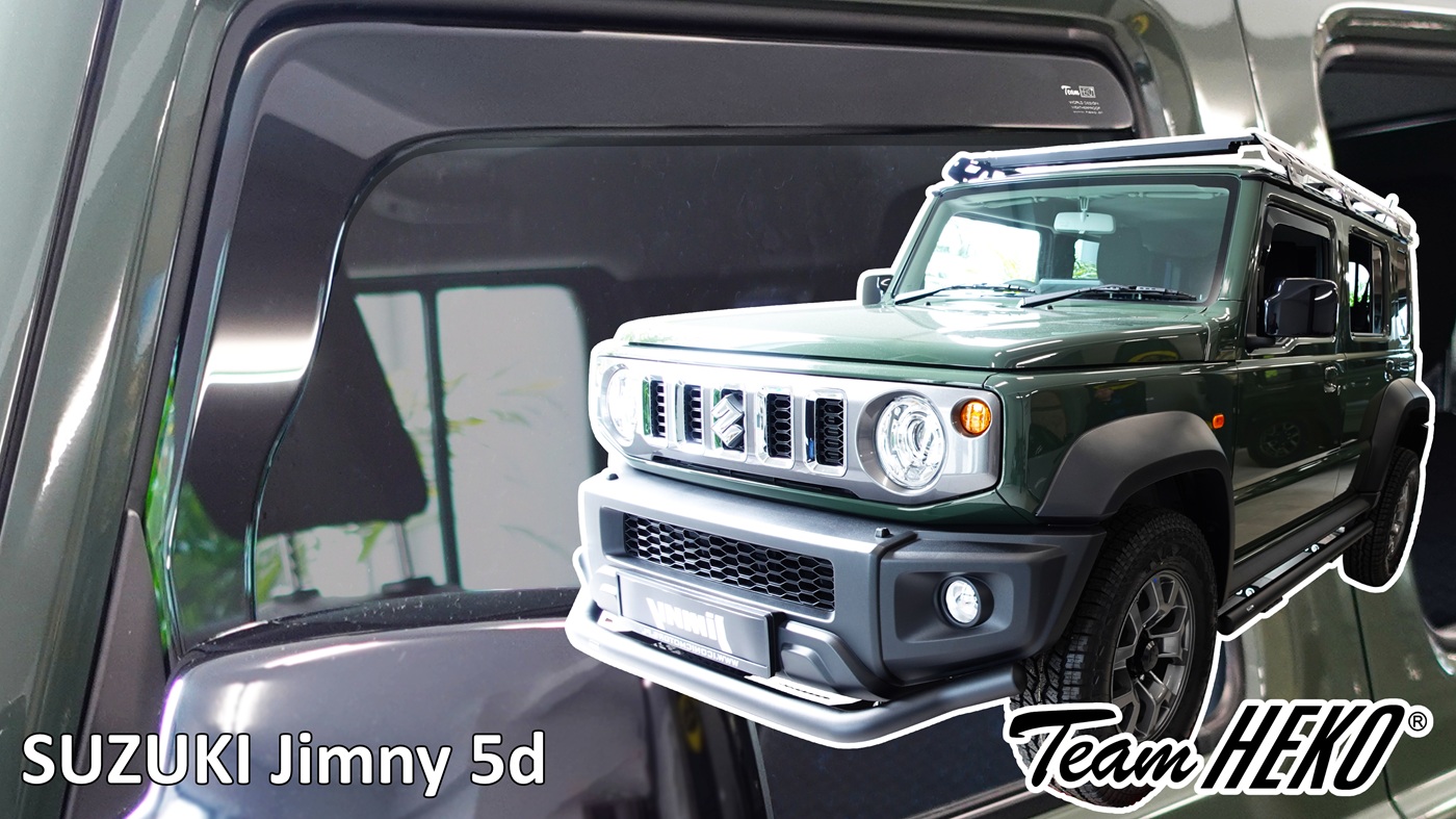 Βλησαρούλης Car Center - Heko - Ανεμοθραύστες για Suzuki Jimny 5 Doors 2023+ Ζευγάρι Απο Εύκαμπτο Φιμέ Πλαστικό - 2 τεμ. (ΑΝΕΜ.28662)