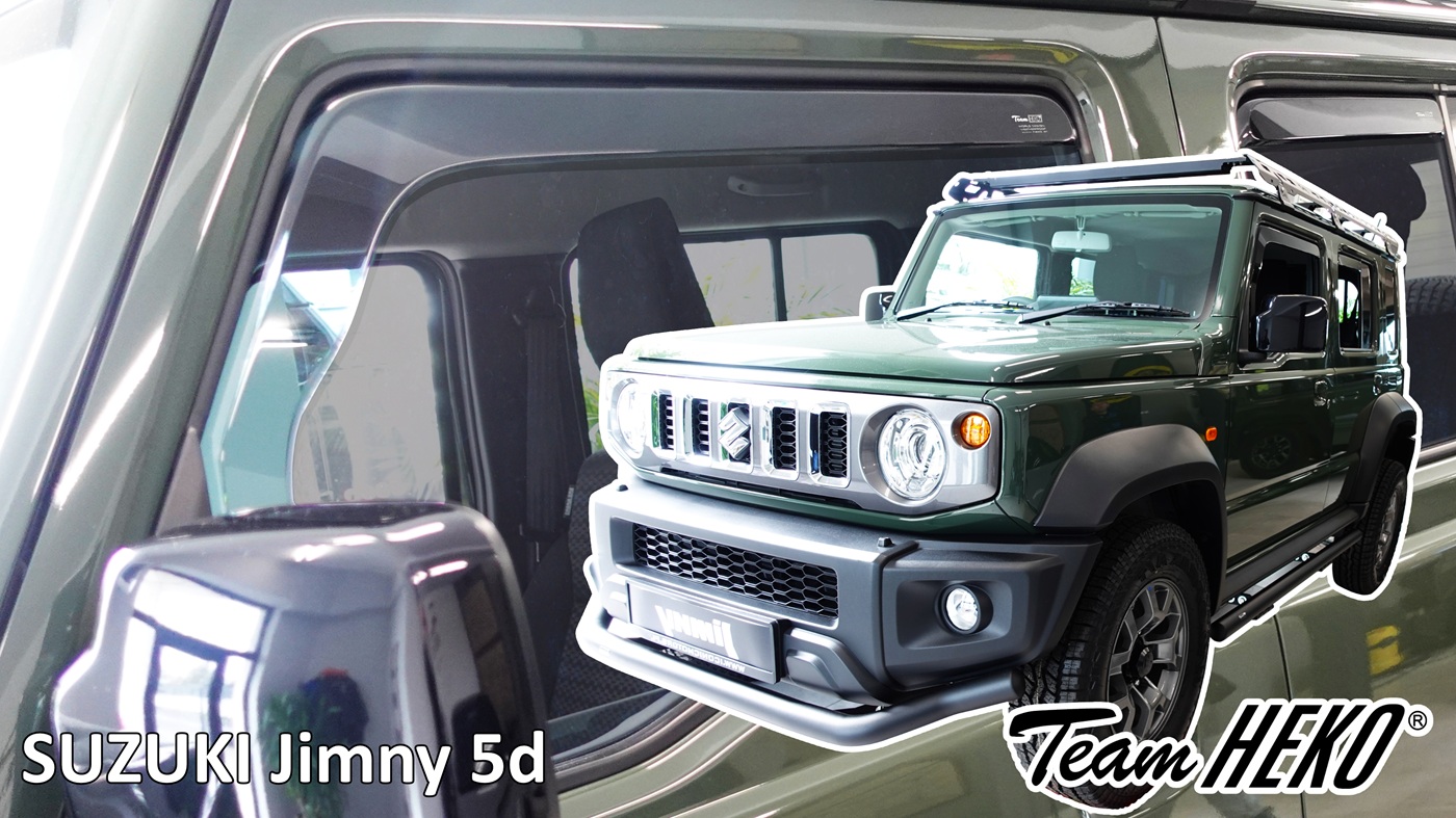 Βλησαρούλης Car Center - Heko - Ανεμοθραύστες για Suzuki Jimny 5 Doors 2023+ Σετ Αυτοκινήτου Απο Εύκαμπτο Φιμέ Πλαστικό - 4 τεμ. (ΑΝΕΜ.SET28663)