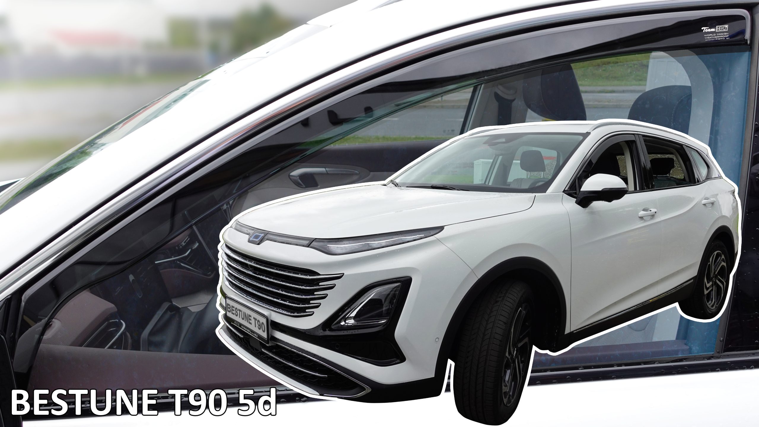 Βλησαρούλης Car Center - Heko - Ανεμοθραύστες Παραθύρων Για Bestune T90 2023 > 5πορτο υλικό Acrylic Χρώμα Φιμέ - 2 τεμ. (ΑΝΕΜ.29131)