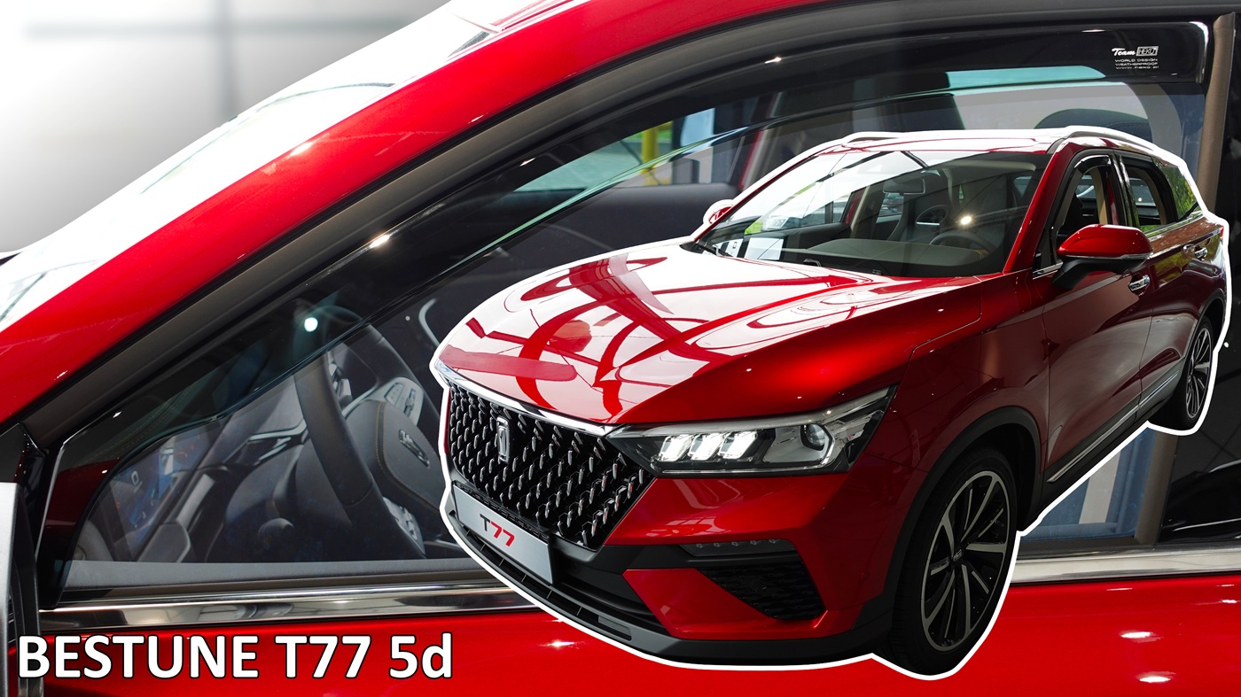 Βλησαρούλης Car Center - Heko - Ανεμοθραύστες για Bestune T77 5 doors 2020+ Ζευγάρι Απο Εύκαμπτο Φιμέ Πλαστικό - 2 τεμ. (ΑΝΕΜ.29133)