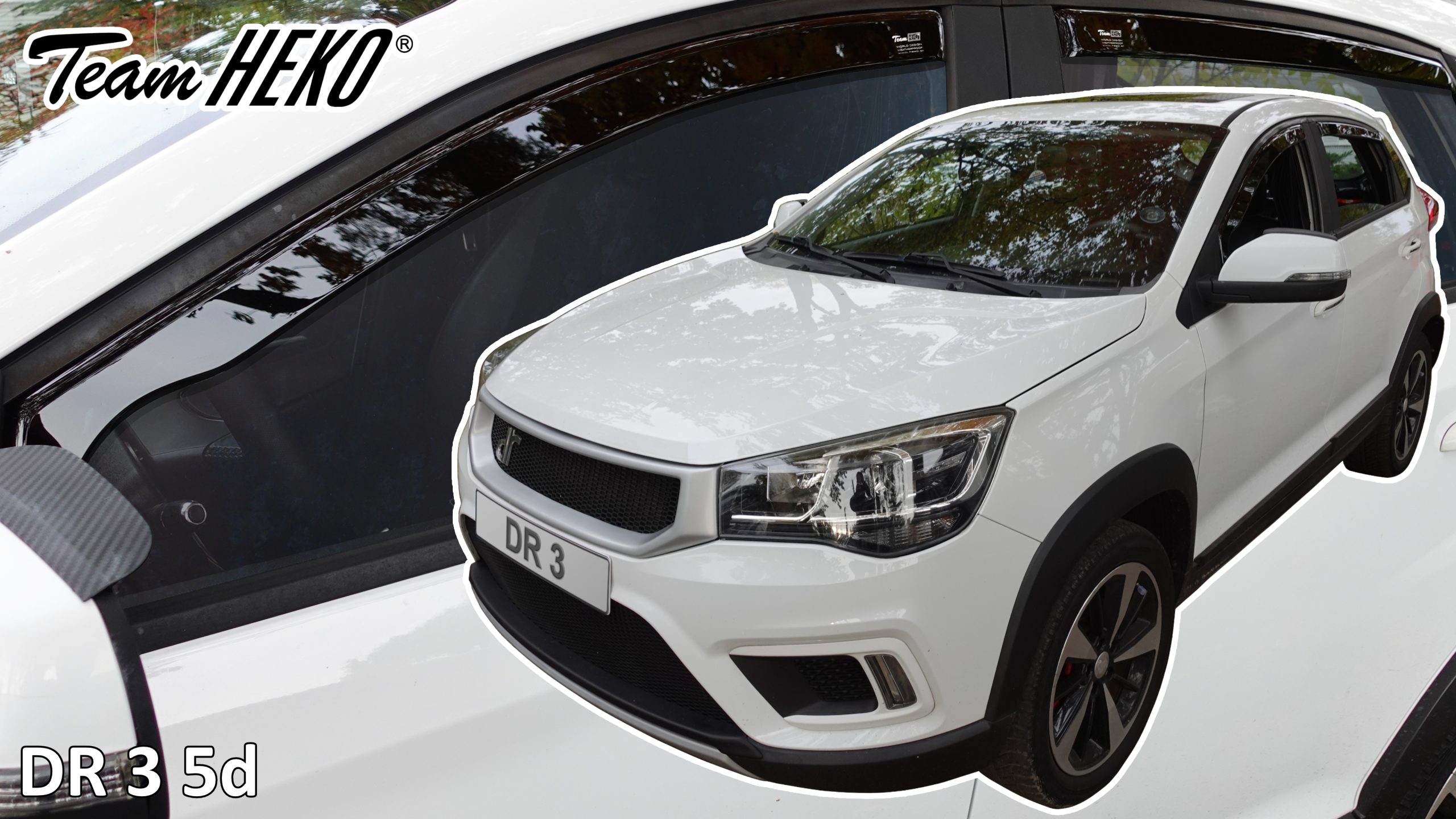 Βλησαρούλης Car Center - Heko - Ανεμοθραύστες Παραθύρων Για DR 3 2018 > 2022 5πορτο υλικό Acrylic Χρώμα Φιμέ - 4 τεμ. (ΑΝΕΜ.SET29136)