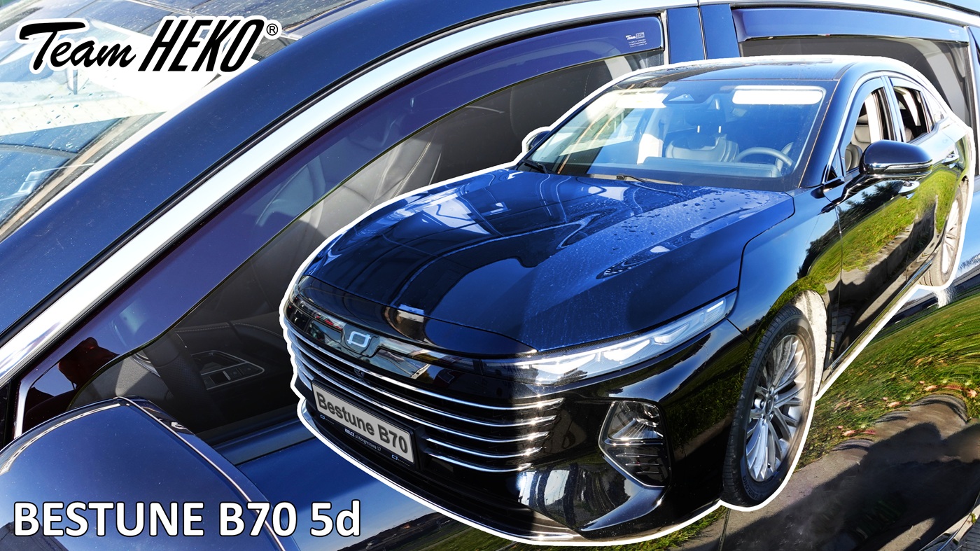 Βλησαρούλης Car Center - Heko - Ανεμοθραύστες για Bestune B70 5 Doors 2020+ Σετ Αυτοκινήτου Απο Εύκαμπτο Φιμέ Πλαστικό - 4 τεμ. (ΑΝΕΜ.SET29138)