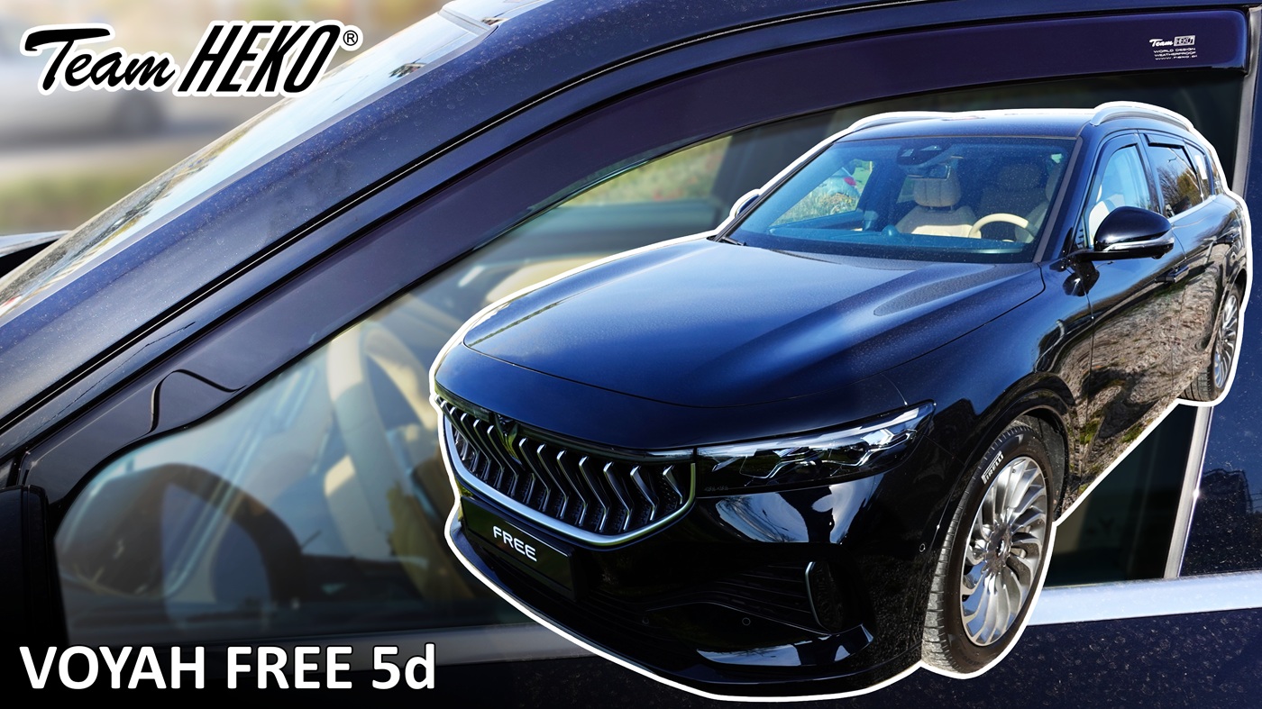 Βλησαρούλης Car Center - Heko - Ανεμοθραύστες για Voyah Free 5 Doors 2021+ Ζευγάρι Απο Εύκαμπτο Φιμέ Πλαστικό - 2 τεμ. (ΑΝΕΜ.29139)
