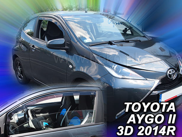 Βλησαρούλης Car Center - ΑΝΕΜΟΘΡΑΥΣΤΕΣ ΓΙΑ TOYOTA AYGO 3D 2014+   ΖΕΥΓΑΡΙ ΑΥΤΟΚΙΝΗΤΟΥ ΑΠΟ ΕΥΚΑΜΠΤΟ ΦΙΜΕ ΠΛΑΣΤΙΚΟ HEKO - 2 ΤΕΜ.