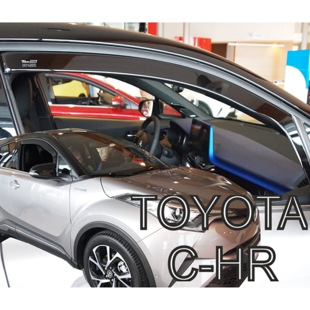 Βλησαρούλης Car Center - ΑΝΕΜΟΘΡΑΥΣΤΕΣ ΓΙΑ TOYOTA C-HR 5D 2016+ ΖΕΥΓΑΡΙ ΑΠΟ ΕΥΚΑΜΠΤΟ ΦΙΜΕ ΠΛΑΣΤΙΚΟ HEKO - 2 ΤΕΜ.