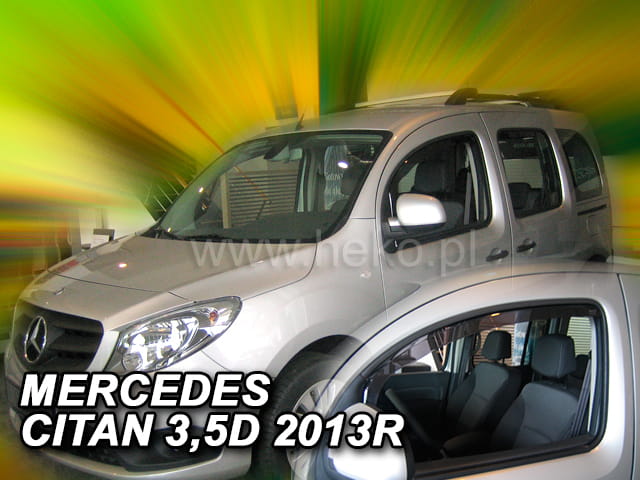 Βλησαρούλης Car Center - ΑΝΕΜΟΘΡΑΥΣΤΕΣ ΓΙΑ MERCEDES W415 CITAN 3/5D 2012+ ΖΕΥΓΑΡΙ ΑΠΟ ΕΥΚΑΜΠΤΟ ΦΙΜΕ ΠΛΑΣΤΙΚΟ HEKO - 2 ΤΕΜ.