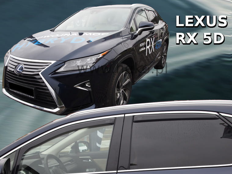 Βλησαρούλης Car Center - ΑΝΕΜΟΘΡΑΥΣΤΕΣ ΓΙΑ LEXUS RX 5D 2016+ ΣΕΤ ΑΥΤΟΚΙΝΗΤΟΥ ΑΠΟ ΕΥΚΑΜΠΤΟ ΦΙΜΕ ΠΛΑΣΤΙΚΟ HEKO - 4 ΤΕΜ