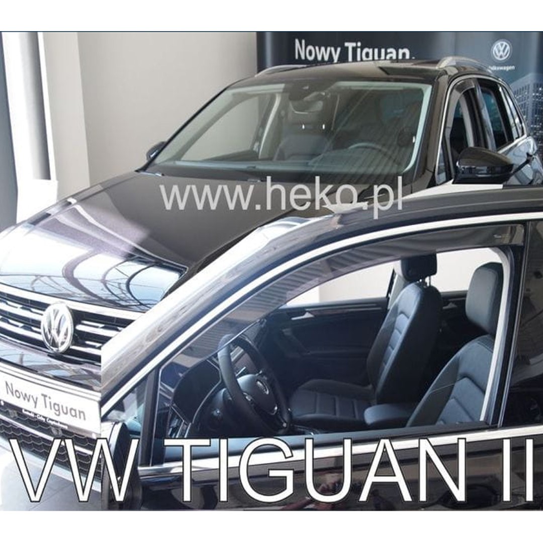 Βλησαρούλης Car Center - ΑΝΕΜΟΘΡΑΥΣΤΕΣ ΓΙΑ VW TIGUAN II 5D 2015+ / TIGUAN ALLSPACE II 5D 2017+ ΖΕΥΓΑΡΙ ΑΠΟ ΕΥΚΑΜΠΤΟ ΦΙΜΕ ΠΛΑΣΤΙΚΟ HEKO - 2 ΤΕΜ.