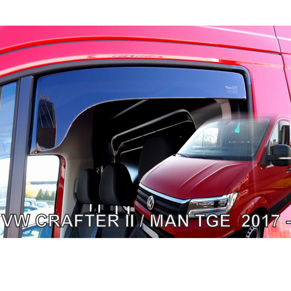 Βλησαρούλης Car Center - ΑΝΕΜΟΘΡΑΥΣΤΕΣ ΓΙΑ VW CRAFTER 2017+ ΖΕΥΓΑΡΙ ΑΠΟ ΕΥΚΑΜΠΤΟ ΦΙΜΕ ΠΛΑΣΤΙΚΟ HEKO - 2 ΤΕΜ.