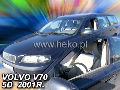 Βλησαρούλης Car Center - ΑΝΕΜΟΘΡΑΥΣΤΕΣ ΓΙΑ VOLVO V70 5D 2000+ ΚΟΜΒΙ  / VOLVO  XC70 5D 2000-2007     ΖΕΥΓΑΡΙ ΑΠΟ ΕΥΚΑΜΠΤΟ ΦΙΜΕ ΠΛΑΣΤΙΚΟ HEKO - 2 ΤΕΜ.
