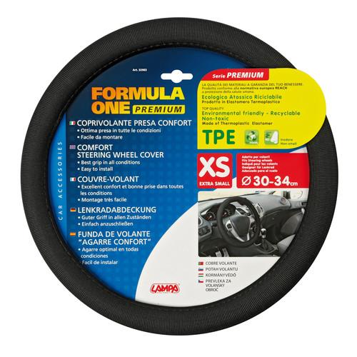 Βλησαρούλης Car Center - Lampa Κάλυμμα Τιμονιού Αυτοκινήτου Formula One Premium 30-34εκ. Άοσμο Αντιιδρωτικό Ευρείας κάλυψης¨Μαύρο 1-τεμ. (L3298.3)