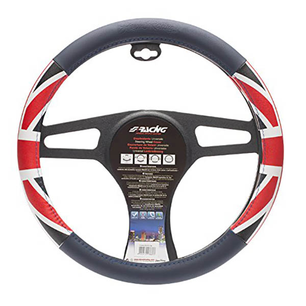 Βλησαρούλης Car Center - ΚΑΛΥΜΜΑ ΤΙΜΟΝΙΟΥ UK FLAG (ΣΗΜΑΙΑ ΑΓΓΛΙΑΣ) ΓΚΡΙ/ΚΟΚΚΙΝΟ 37-39cm