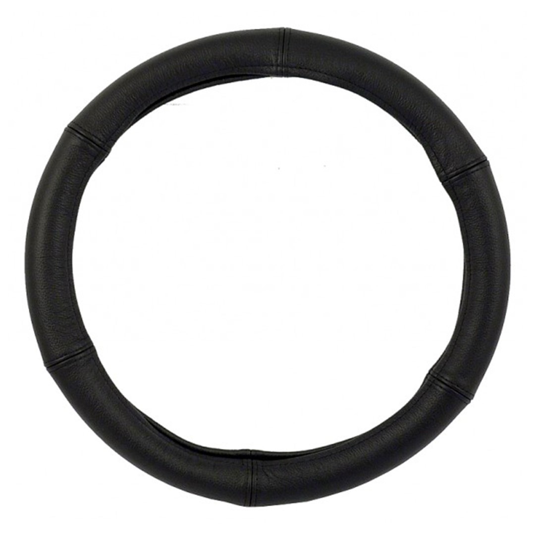 Βλησαρούλης Car Center - CarCommerce - ΡΑΦΤΟ ΚΑΛΥΜΜΑ ΤΙΜΟΝΙΟΥ STANDARD 39-41 cm (ΜΑΥΡΟ/ΜΑΥΡΕΣ ΡΑΦΕΣ/ΔΕΡΜΑΤΙΝΗ) - 1 τεμ. (61381-CC)