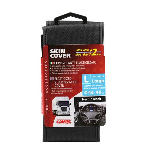 Βλησαρούλης Car Center - ΚΑΛΥΜΜΑ ΤΙΜΟΝΙΟΥ ΦΟΡΤΗΓΟΥ 46/48cm (L) SKIN-COVER ΜΑΥΡΟ ΕΛΑΣΤΙΚΟ 2mm ΠΑΧΟΣ
