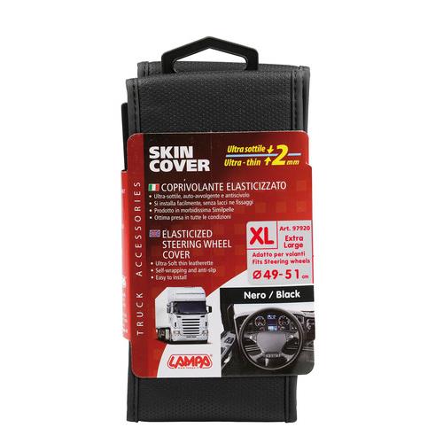 Βλησαρούλης Car Center - ΚΑΛΥΜΜΑ ΤΙΜΟΝΙΟΥ ΦΟΡΤΗΓΟΥ 49/51cm (XL) SKIN-COVER ΜΑΥΡΟ ΕΛΑΣΤΙΚΟ 2mm ΠΑΧΟΣ
