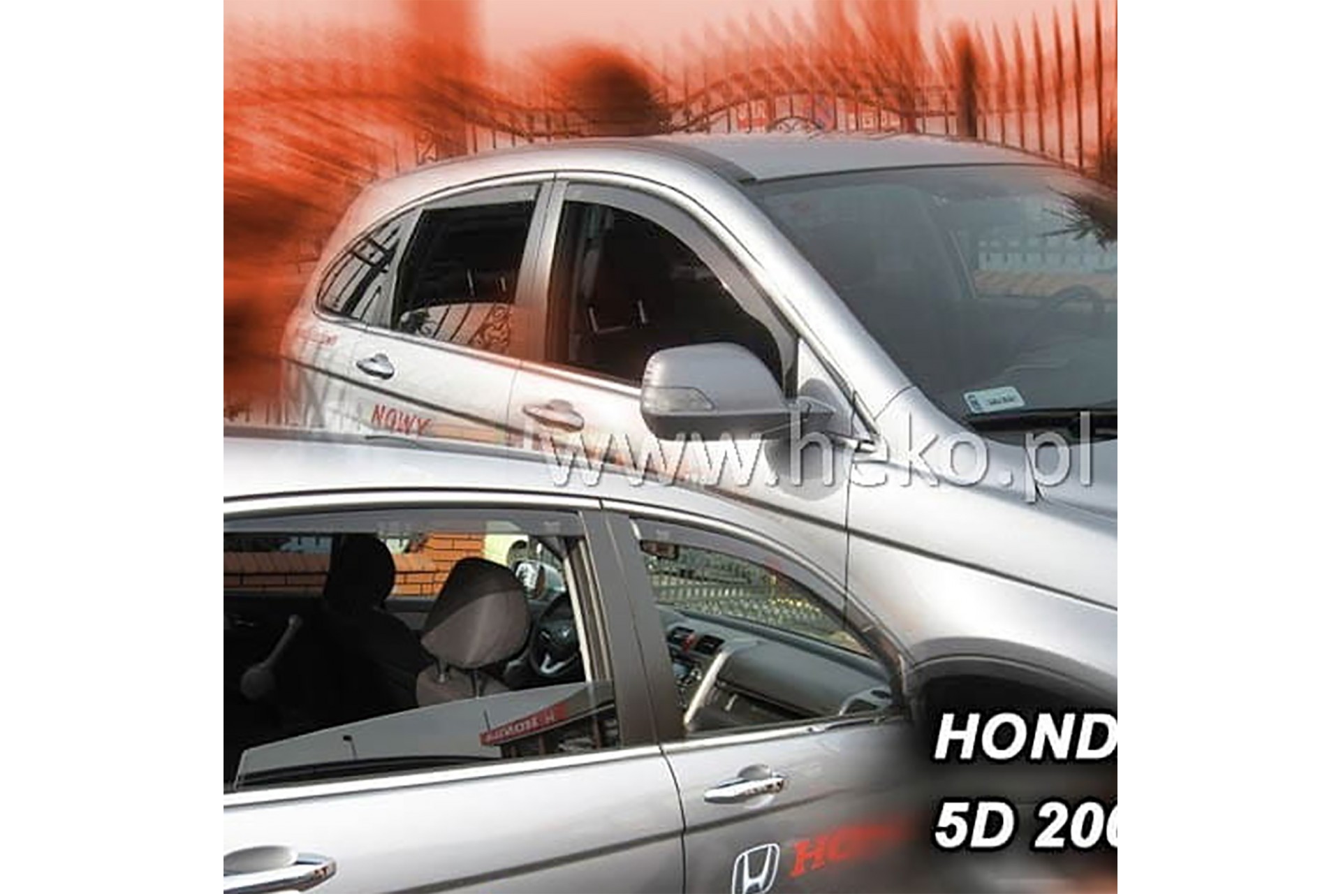Βλησαρούλης Car Center - ΑΝΕΜΟΘΡΑΥΣΤΕΣ ΓΙΑ HONDA CR-V 3 5D 02/2007-2012 ΖΕΥΓΑΡΙ ΑΠΟ ΕΥΚΑΜΠΤΟ ΦΙΜΕ ΠΛΑΣΤΙΚΟ HEKO - 2 ΤΕΜ.
