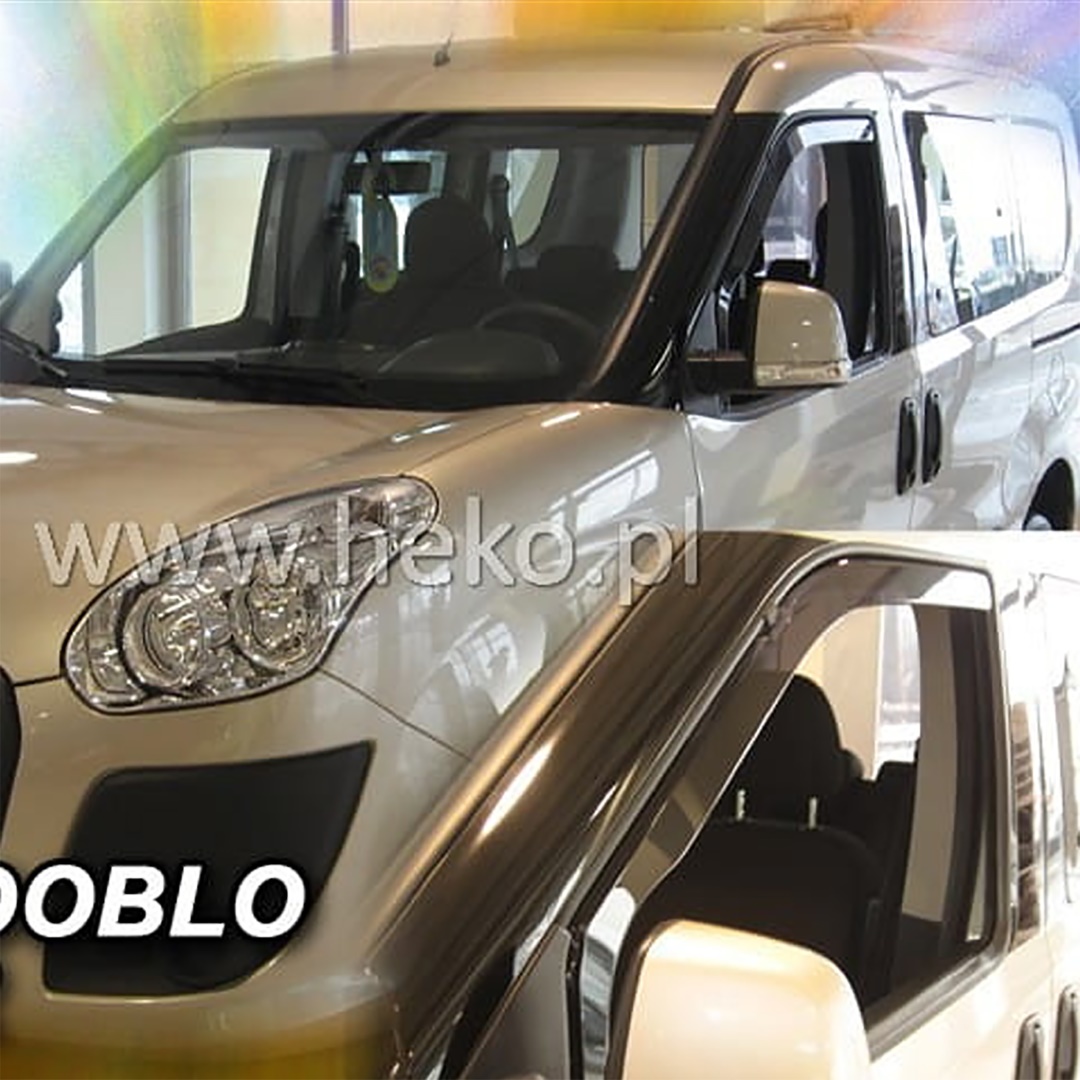 Βλησαρούλης Car Center - ΑΝΕΜΟΘΡΑΥΣΤΕΣ ΓΙΑ FIAT DOBLO 2010-2022 / OPEL COMBO D 2011-2018 ΖΕΥΓΑΡΙ ΑΠΟ ΕΥΚΑΜΠΤΟ ΦΙΜΕ ΠΛΑΣΤΙΚΟ HEKO - 2 ΤΕΜ.