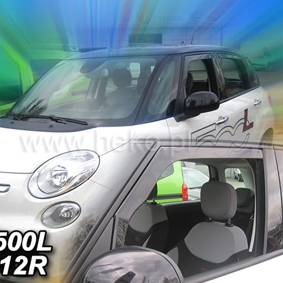 Βλησαρούλης Car Center - ΑΝΕΜΟΘΡΑΥΣΤΕΣ ΓΙΑ FIAT 500 L 5D 2012-2020 ΖΕΥΓΑΡΙ ΑΠΟ ΕΥΚΑΜΠΤΟ ΦΙΜΕ ΠΛΑΣΤΙΚΟ HEKO - 2 ΤΕΜ.