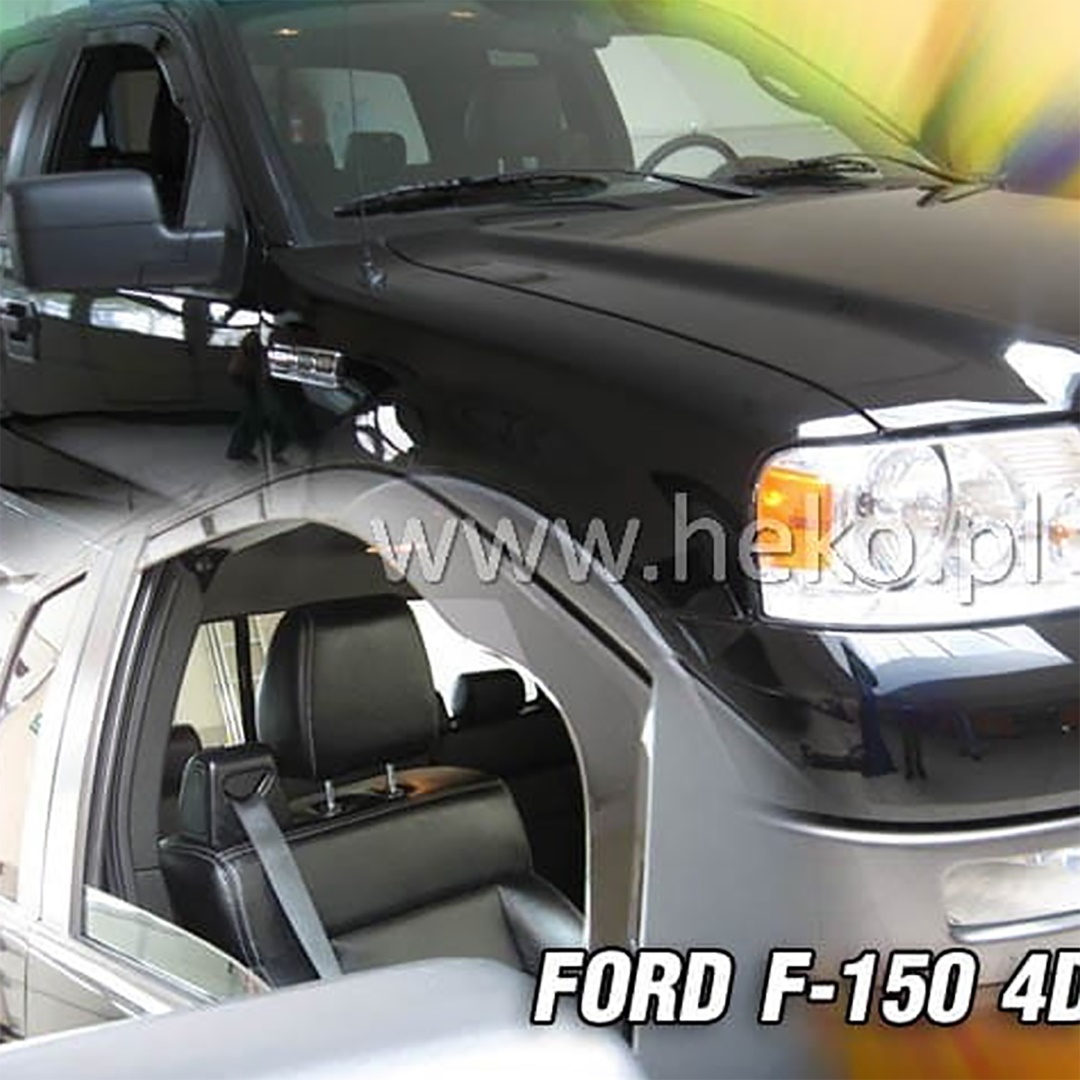 Βλησαρούλης Car Center - ΑΝΕΜΟΘΡΑΥΣΤΕΣ ΓΙΑ FORD F150 2D 2004-2008 ΖΕΥΓΑΡΙ ΑΠΟ ΕΥΚΑΜΠΤΟ ΦΙΜΕ ΠΛΑΣΤΙΚΟ HEKO - 2 ΤΕΜ.