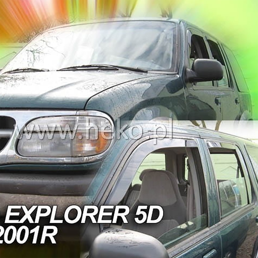 Βλησαρούλης Car Center - ΑΝΕΜΟΘΡΑΥΣΤΕΣ ΓΙΑ FORD EXPLORER 2 5D 1996-2001 ΖΕΥΓΑΡΙ ΑΠΟ ΕΥΚΑΜΠΤΟ ΦΙΜΕ ΠΛΑΣΤΙΚΟ HEKO - 2 ΤΕΜ.