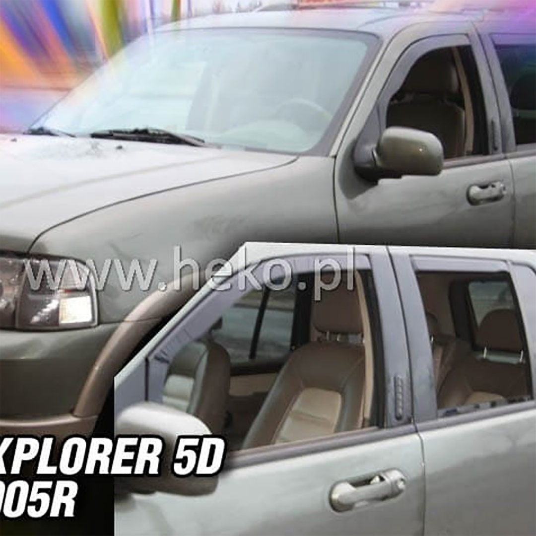 Βλησαρούλης Car Center - ΑΝΕΜΟΘΡΑΥΣΤΕΣ ΓΙΑ FORD EXPLORER 3 5D 2002-2005 ΖΕΥΓΑΡΙ ΑΠΟ ΕΥΚΑΜΠΤΟ ΦΙΜΕ ΠΛΑΣΤΙΚΟ HEKO - 2 ΤΕΜ.