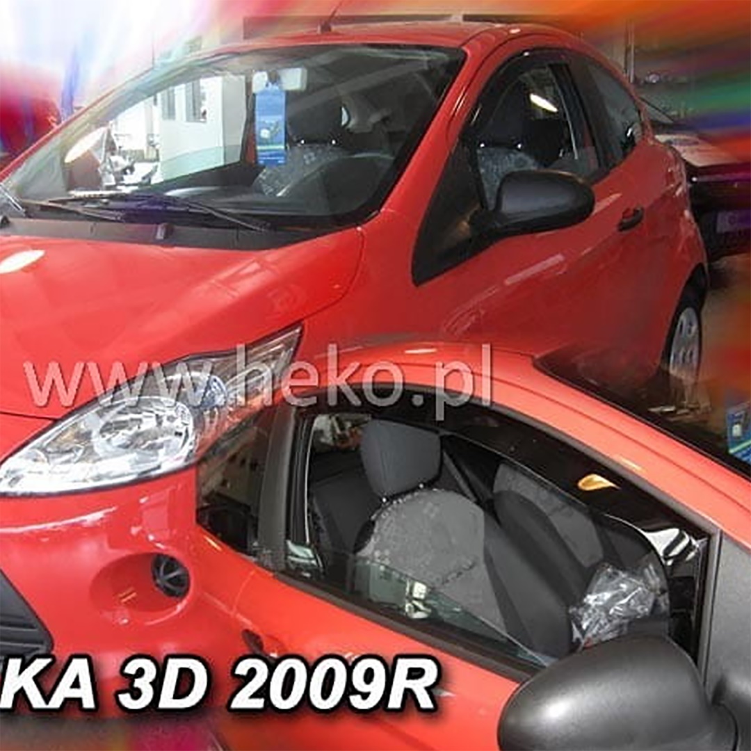 Βλησαρούλης Car Center - ΑΝΕΜΟΘΡΑΥΣΤΕΣ ΓΙΑ FORD KA 2 3D 2009-2017 ΖΕΥΓΑΡΙ ΑΠΟ ΕΥΚΑΜΠΤΟ ΦΙΜΕ ΠΛΑΣΤΙΚΟ HEKO - 2 ΤΕΜ.