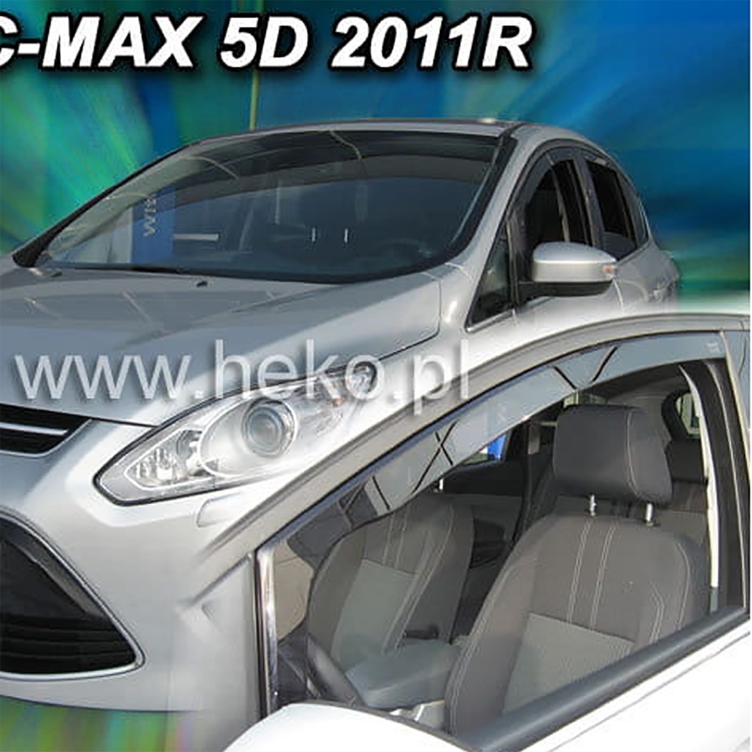 Βλησαρούλης Car Center - ΑΝΕΜΟΘΡΑΥΣΤΕΣ ΓΙΑ FORD C-MAX 5D 2011-2019 / GRAND C-MAX 5D 2011-2019 ΖΕΥΓΑΡΙ ΑΠΟ ΕΥΚΑΜΠΤΟ ΦΙΜΕ ΠΛΑΣΤΙΚΟ HEKO - 2 ΤΕΜ.