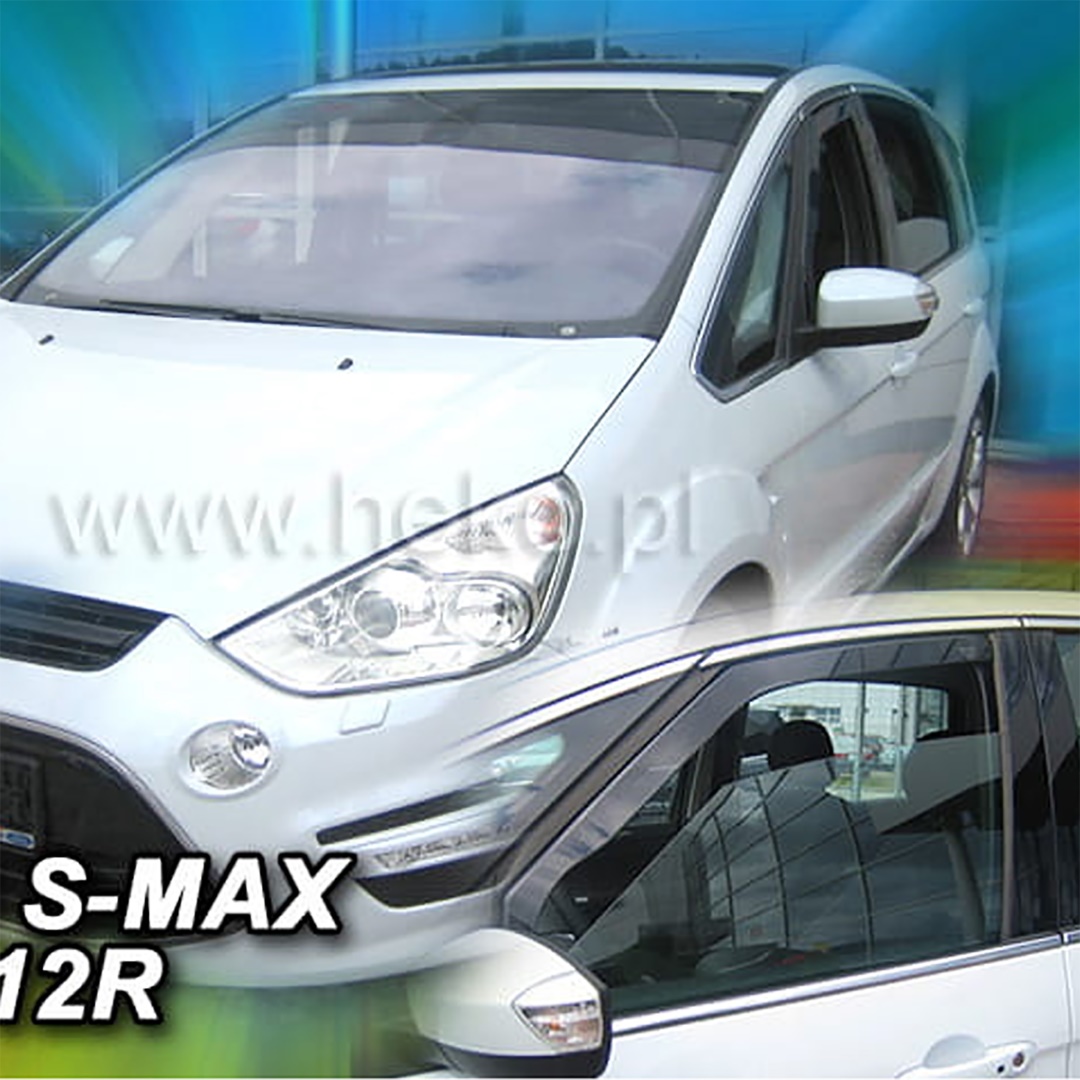 Βλησαρούλης Car Center - ΑΝΕΜΟΘΡΑΥΣΤΕΣ ΓΙΑ FORD S-MAX 5D 2010-2014 ΖΕΥΓΑΡΙ ΑΠΟ ΕΥΚΑΜΠΤΟ ΦΙΜΕ ΠΛΑΣΤΙΚΟ HEKO - 2 ΤΕΜ.